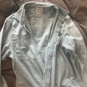 Denim & Flower Slim Fit Shirt